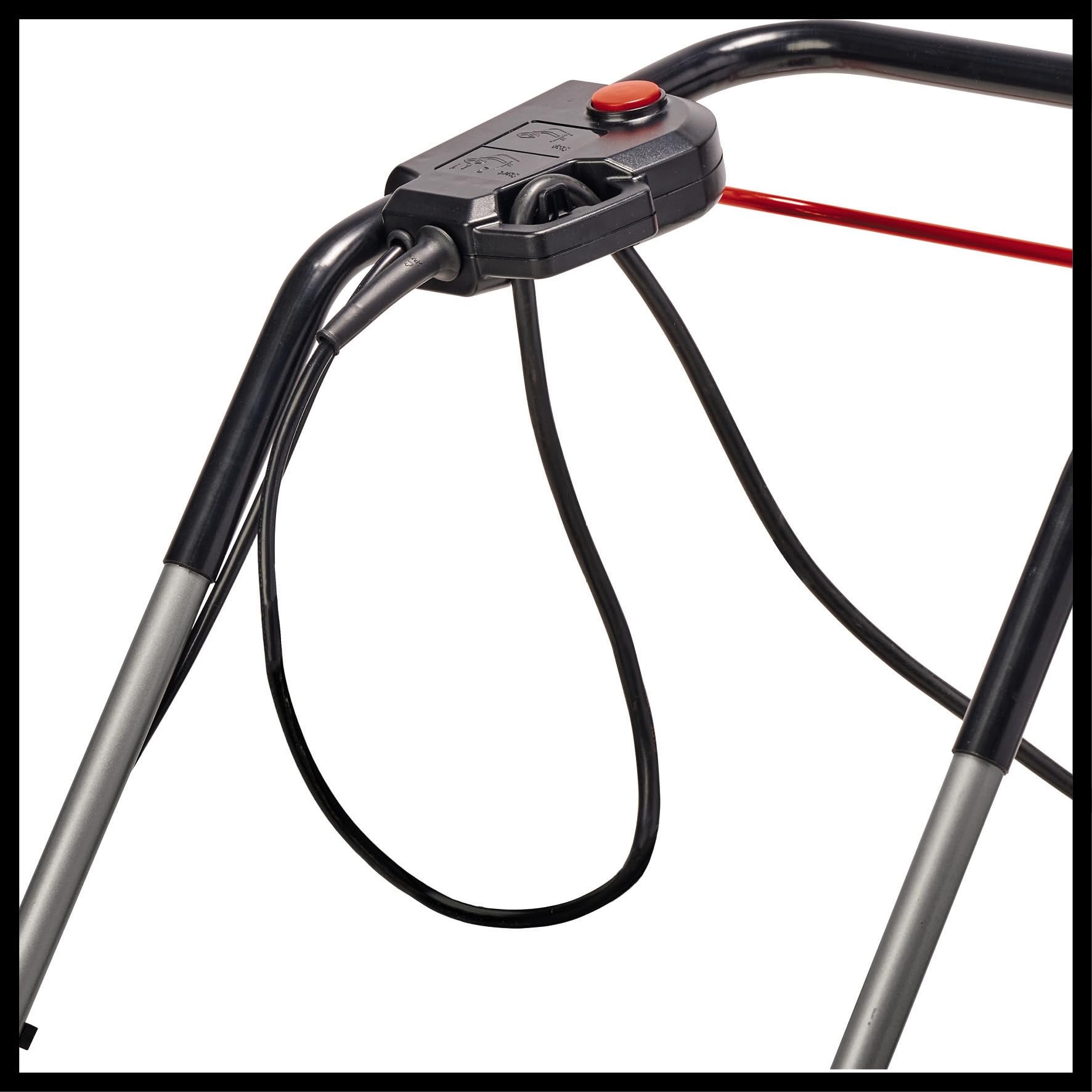 Einhell 1600W Electric Lawn Mower, 37cm Cutting Width, 38L Large Capacity Grass Box