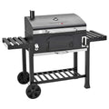 CosmoGrill Outdoor XXL Smoker Barbecue Charcoal Portable BBQ Grill | Lid Cover