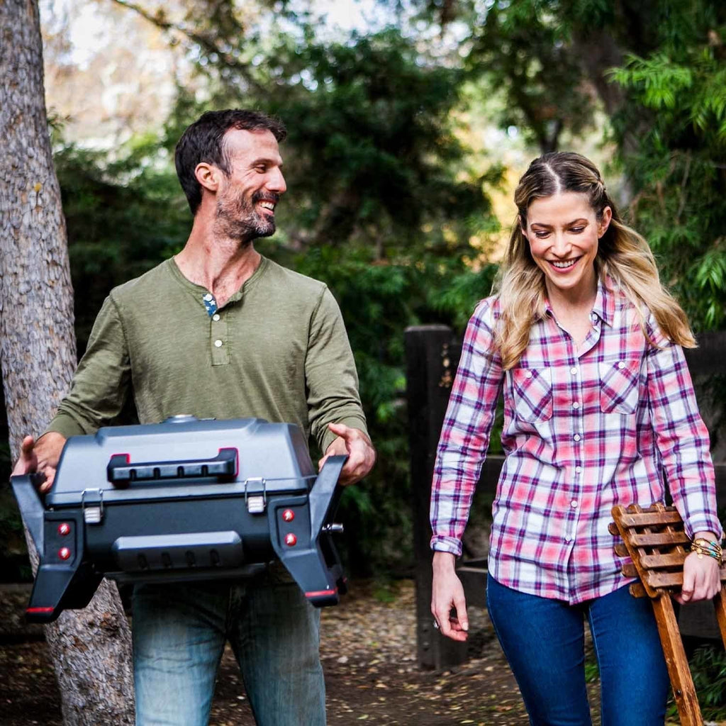 Char-Broil X200 Grill2Go - Portable Barbecue Grill with TRU-Infrared Technology, Grey | Cast Aluminium