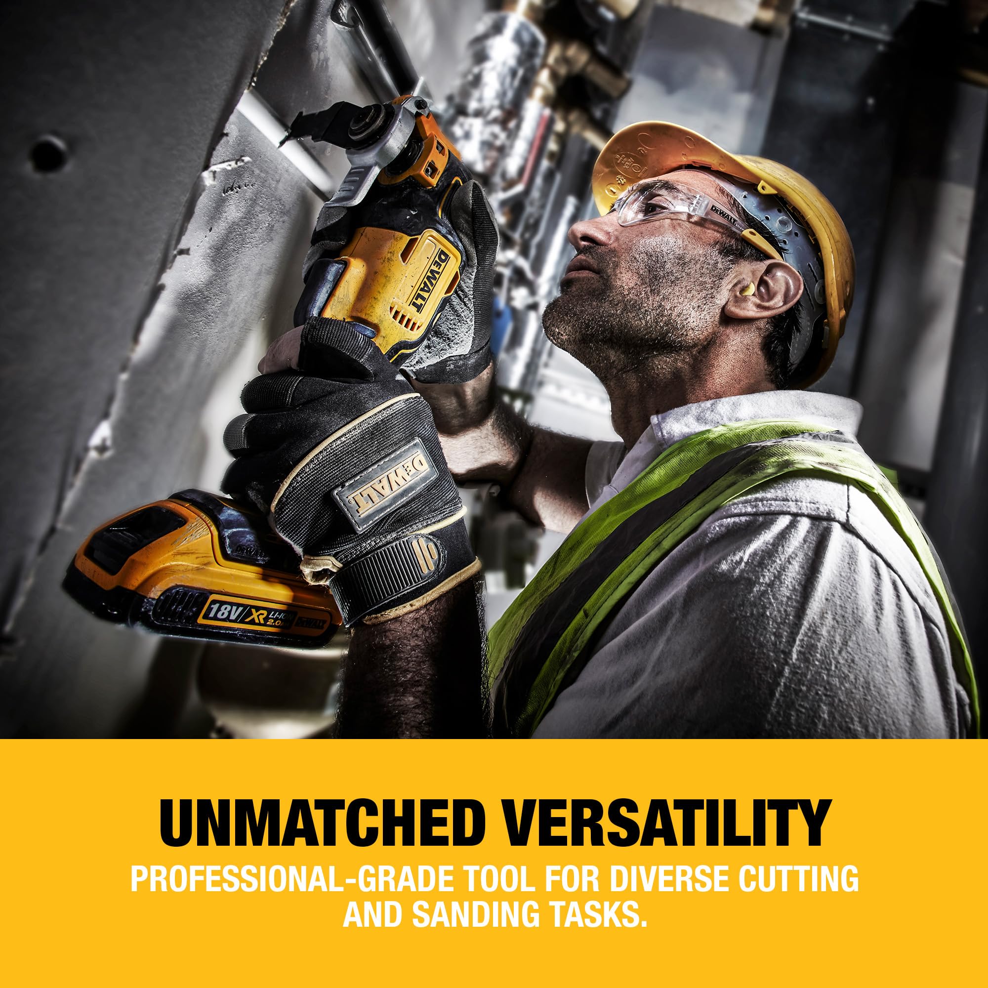 DEWALT 18V XR Brushless Oscillating Multi-Tool, Bare Unit, DCS355N-XJ