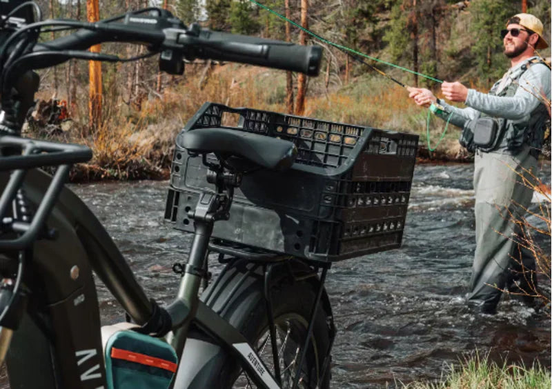 Aventon Aventure.2 Step-Through Fat Tire E-bike in Cobalt Blue