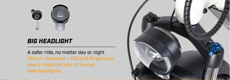 AIMA Big Sur All-Terrain E-Bike in White