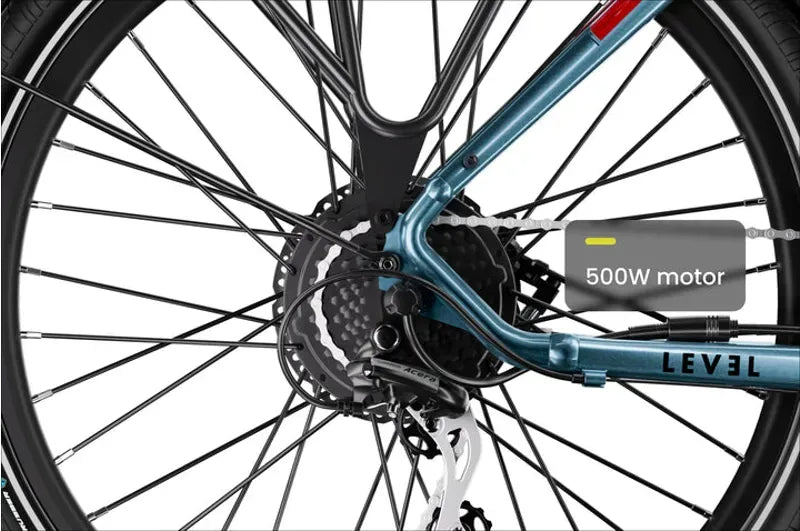 Aventon Level.2 Step-Through Commuter E-Bike In Glacier